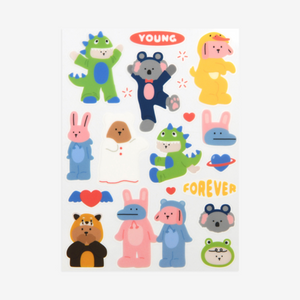 Clear Remover Sticker (My Buddy) - 04 Animal Pajama