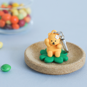 Jelly Bear Toy Keyring - 07 Clover