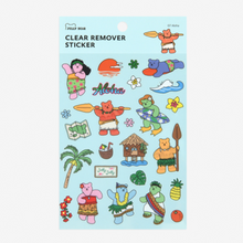 Load image into Gallery viewer, Clear Remover Sticker (Jelly Bear) - 07 Aloha