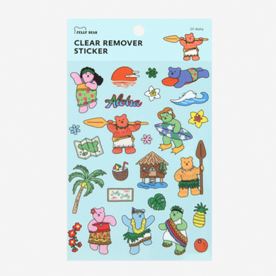 Clear Remover Sticker (Jelly Bear) - 07 Aloha