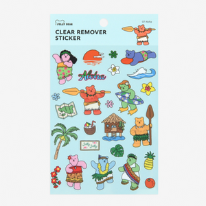 Clear Remover Sticker (Jelly Bear) - 07 Aloha