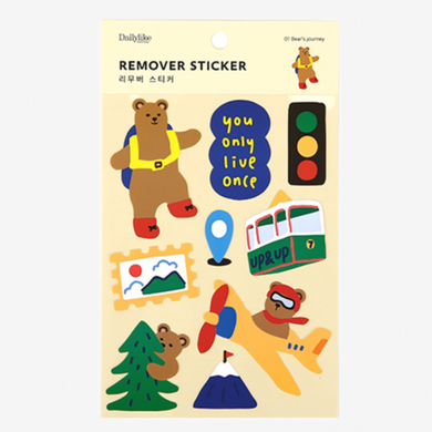 Remover Sticker - 01 Bear's Journey