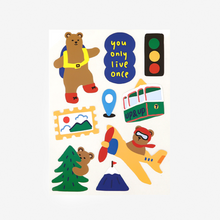 Load image into Gallery viewer, Remover Sticker - 01 Bear&#39;s Journey