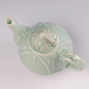 Celadon Lotus Tea Pot