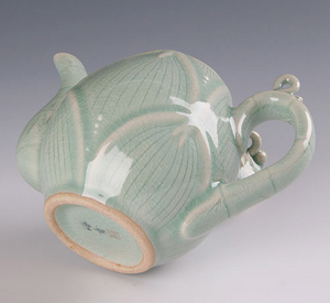 Celadon Lotus Tea Pot