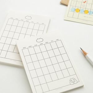 Here There Monthly Memo Pad