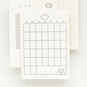 Here There Monthly Memo Pad