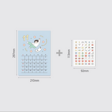 Load image into Gallery viewer, 2024 Daily Wall Calendar - Do whatever you want (A4 poster calendar)