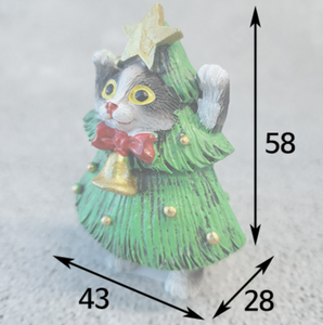 Meow Christmas - Miniature Clay Cat Figurines