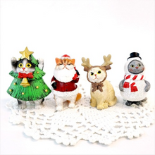 Load image into Gallery viewer, Meow Christmas - Miniature Clay Cat Figurines