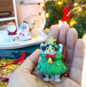 Meowy Christmas - Miniature Cat Figurines