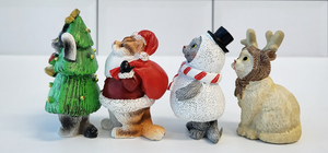 Meow Christmas - Miniature Clay Cat Figurines