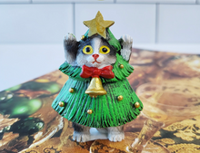 Load image into Gallery viewer, Meow Christmas - Miniature Clay Cat Figurines