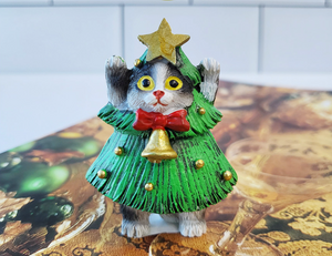 Meow Christmas - Miniature Clay Cat Figurines