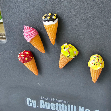 Ice Cream Cone Magnets - 5 Piece Set