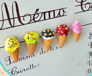 Ice Cream Cone Magnets - 5 Piece Set