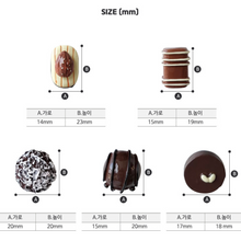 Load image into Gallery viewer, Chocolate Bon Bon Magnets - 5 Piece Set