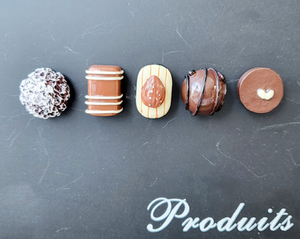 Chocolate Bon Bon Magnets - 5 Piece Set