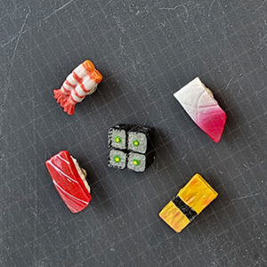 Mini Fresh Sushi Magnets - 5 Piece Set