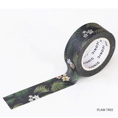 Flower Pattern Masking Tape - Palm Tree