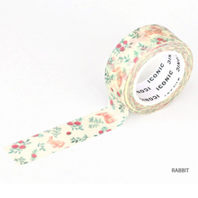 Load image into Gallery viewer, Flower Pattern Masking Tape - Rabbit