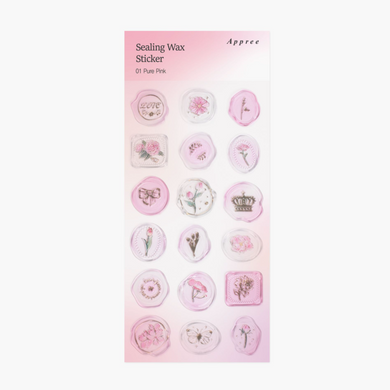 Sealing Wax Sticker - Pure Pink