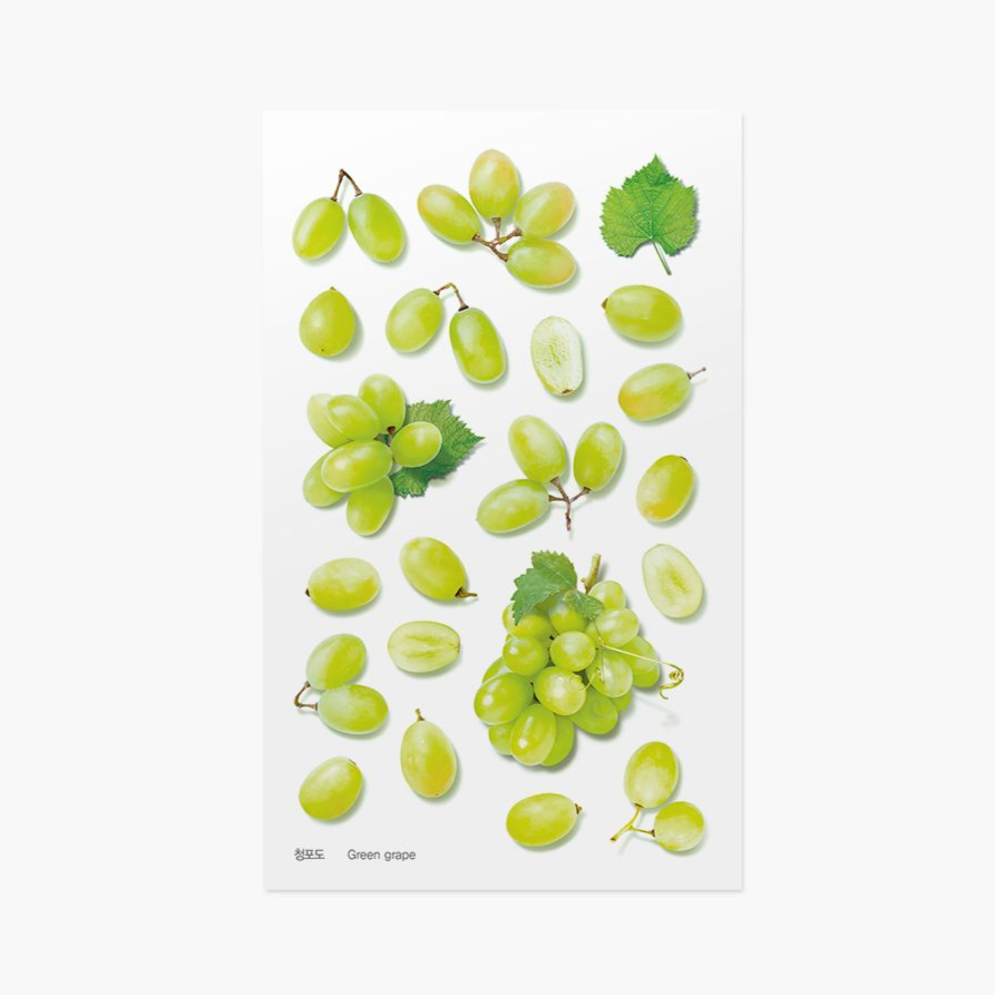 Fruit Sticker - Green Grapes