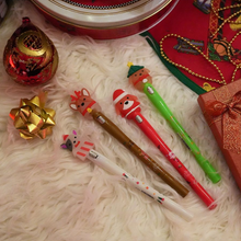 Load image into Gallery viewer, Holiday Puppy Light Up Gel Pen