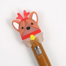 Load image into Gallery viewer, Holiday Puppy Light Up Gel Pen