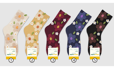 Mesh Flower - Crew Socks