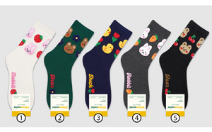 Cutie Animal Tactel Socks - Crew