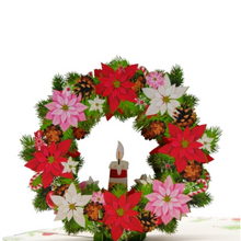 Load image into Gallery viewer, Christmas Wreath - Pop Up Card