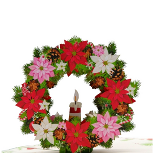 Christmas Wreath - Pop Up Card