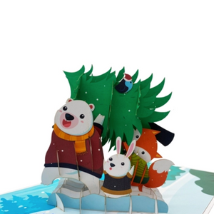 Forest Pals with Tree - Pop Up