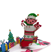 Load image into Gallery viewer, Elf Christmas Stocking - Pop Up