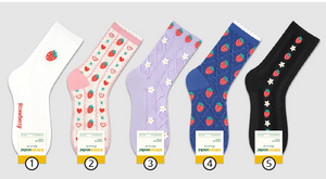 Strawberry Socks - Crew