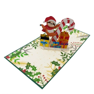 Christmas Sloth - Pop Up Card