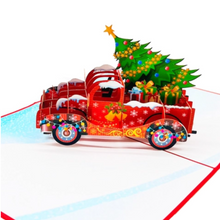 Load image into Gallery viewer, Festive Truck - Pop Up Card