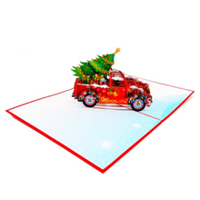 Load image into Gallery viewer, Festive Truck - Pop Up Card
