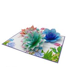 Load image into Gallery viewer, Succulents - Pop Up Card