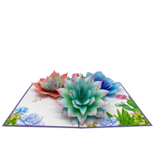 Load image into Gallery viewer, Succulents - Pop Up Card