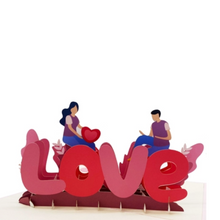 Load image into Gallery viewer, &quot;Love&quot; Couple - Pop Up Card