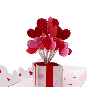 Valentine's Balloon Box - Pop Up Card
