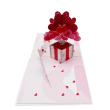 Load image into Gallery viewer, Valentine&#39;s Balloon Box - Pop Up Card