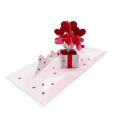 Load image into Gallery viewer, Valentine&#39;s Balloon Box - Pop Up Card