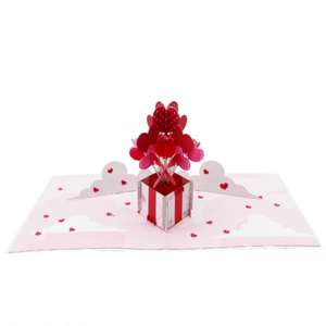 Valentine's Balloon Box - Pop Up Card