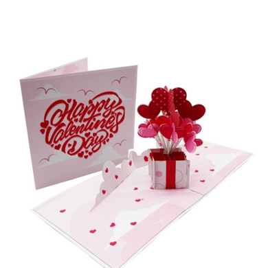 Valentine's Balloon Box - Pop Up Card