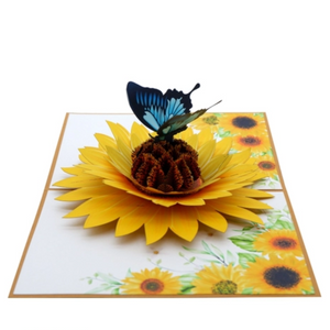 Sunflower Butterfly - Pop Up