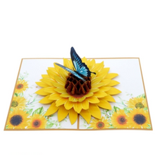 Load image into Gallery viewer, Sunflower Butterfly - Pop Up
