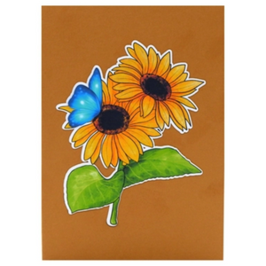 Sunflower Butterfly - Pop Up